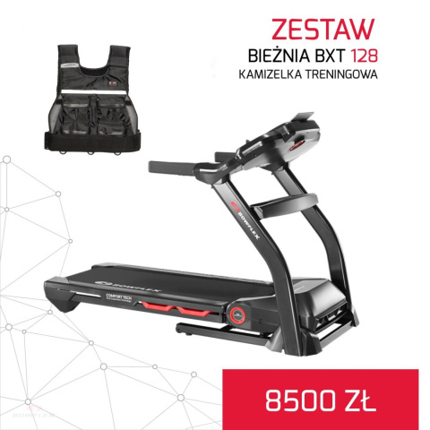 BOWFLEX BIEŻNIA ELEKTRYCZNA BXT 128 + Regulowana kamizelka treningowa BOWFLEX BIEŻNIA ELEKTRYCZNA BXT 128 + Regulowana kamizelka treningowa