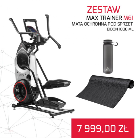 BOWFLEX MAX TRAINER M6I + Mata ochronna pod sprzęt + Bidon 1000 ml GRATIS BOWFLEX MAX TRAINER M6I + Mata ochronna pod sprzęt + Bidon 1000 ml GRATIS