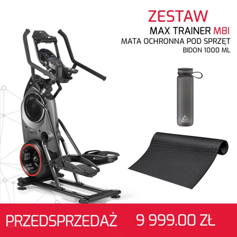 BOWFLEX MAX TRAINER M8I + Mata ochronna pod sprzęt + Bidon 1000 ml GRATIS BOWFLEX MAX TRAINER M8I + Mata ochronna pod sprzęt + Bidon 1000 ml GRATIS