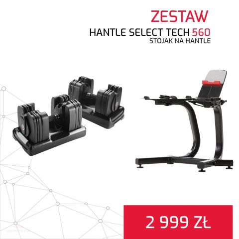 BOWFLEX ZESTAW HANTLI 560 SELECT TECH + Stojak na hantle BOWFLEX ZESTAW HANTLI 560 SELECT TECH + Stojak na hantle