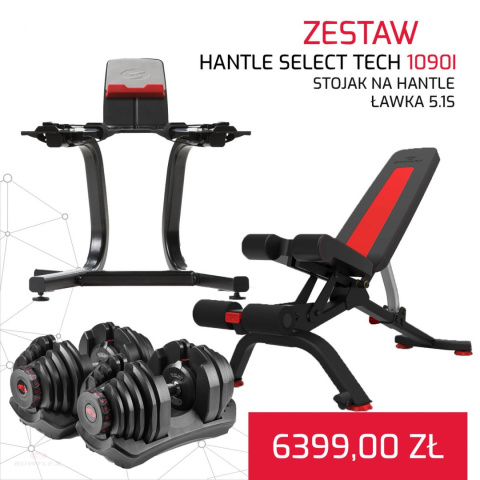 BOWFLEX HANTLE 1090I SELECT TECH x2 + ŁAWKA 5.1S + STOJAK BOWFLEX HANTLE 1090I SELECT TECH x2 + ŁAWKA 5.1S + STOJAK