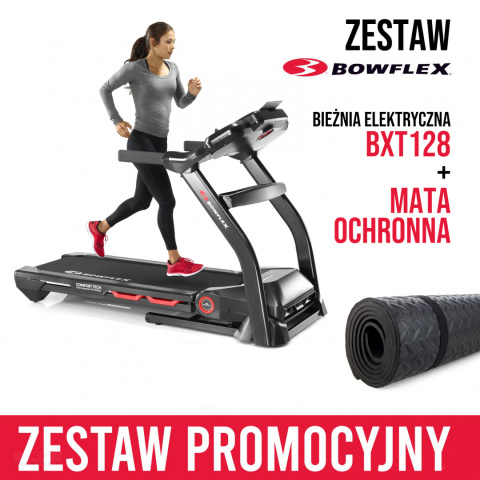 BOWFLEX BIEŻNIA ELEKTRYCZNA BXT 128 + Mata ochronna GRATIS BOWFLEX BIEŻNIA ELEKTRYCZNA BXT 128 + Mata ochronna GRATIS