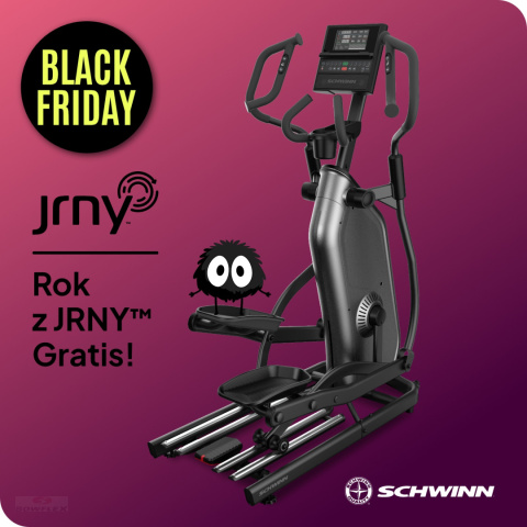 SCHWINN ROWER ELIPTYCZNY PROGRAMOWANY KOMPAKTOWY 590E + Roczne członkostwo JRNY